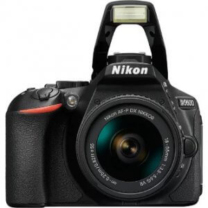 NIKON D5600 DSLR Camera Body with Single Lens: AF-P DX Nikkor 18-55 MM F/3.5-5.6G VR (16 GB SD Card)